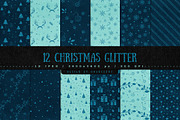 12 Christmas Glitter Backgrounds