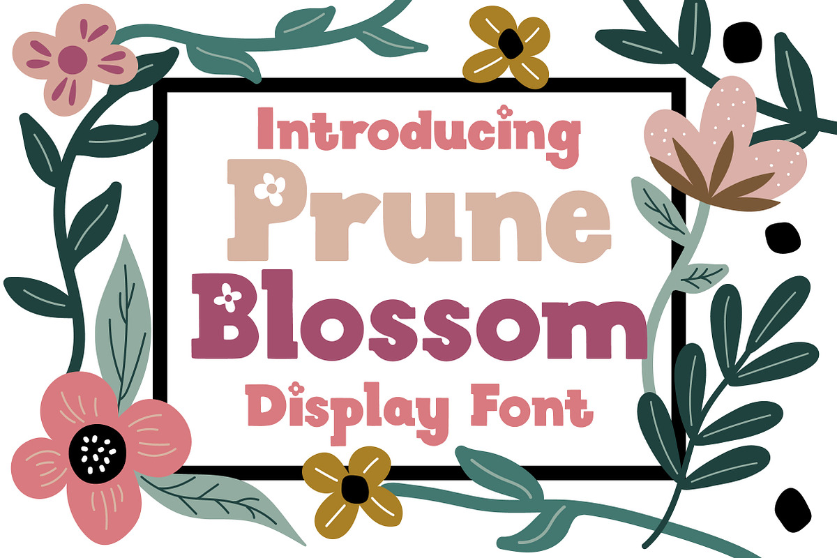 Prune Blossom in Display Fonts - product preview 8