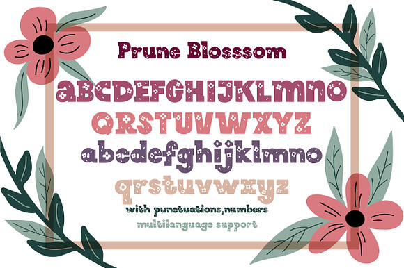 Prune Blossom in Display Fonts - product preview 1
