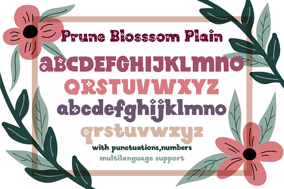 Prune Blossom in Display Fonts - product preview 2