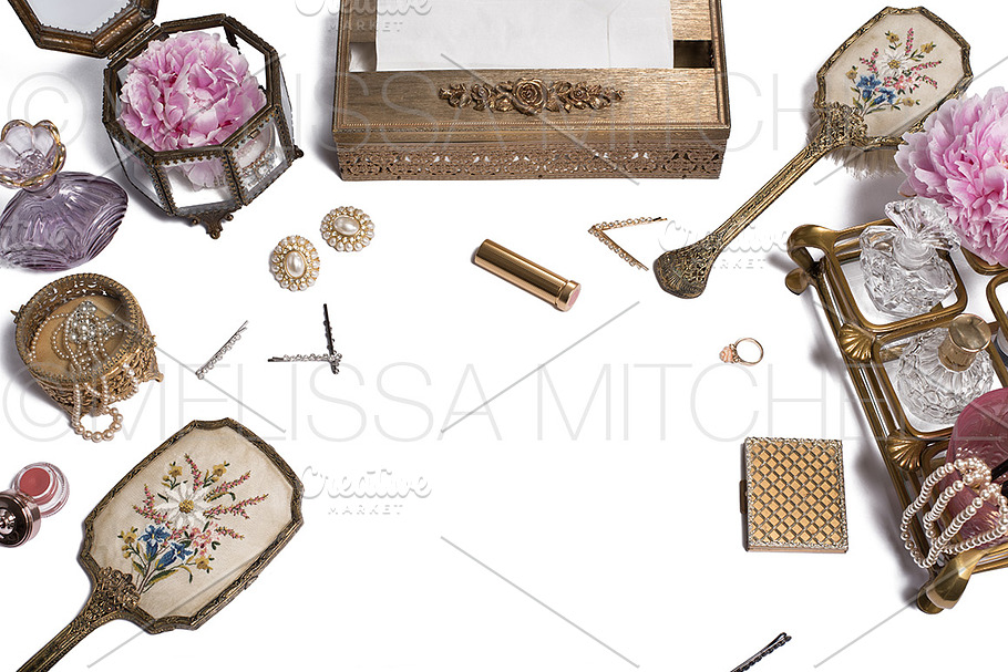Vintage Beauty Styled Desktop #80 in Product Mockups - product preview 8