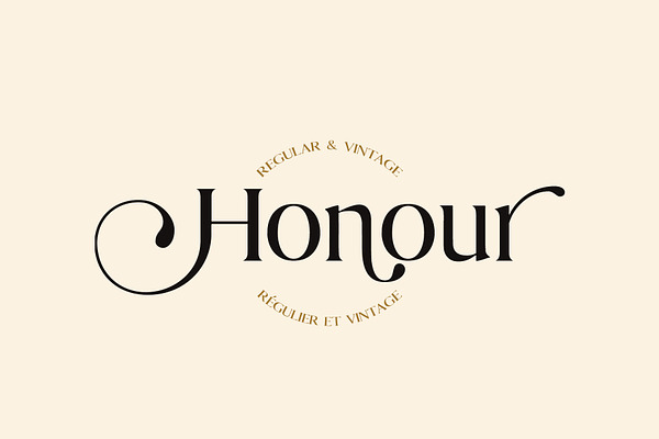 Honour Modern & Vintage Font