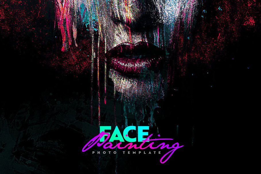 Face Painting Photo Template