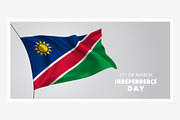 Namibia independence day vector