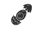 Egg glyph icon