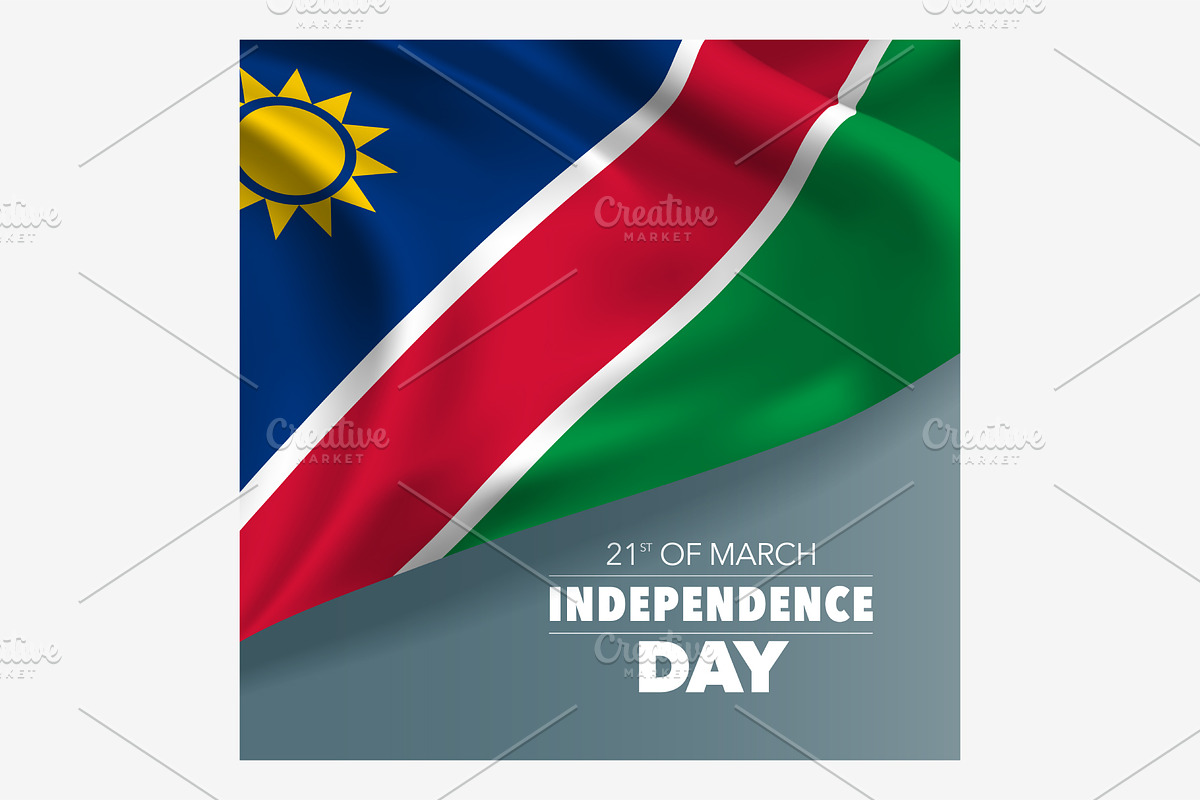 Namibia independence day vector card in Illustrations - product preview 8