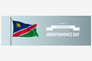 Namibia independence day vector