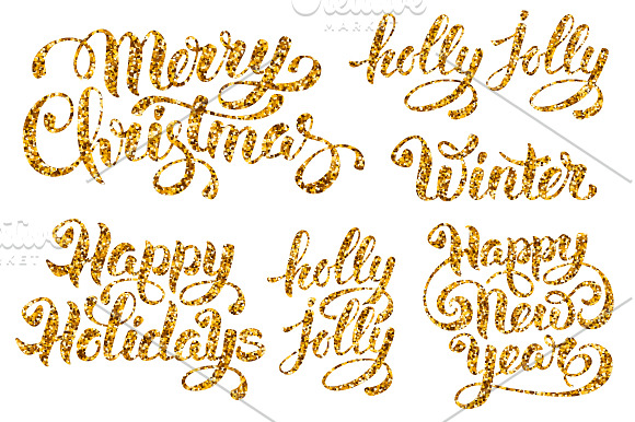Set of Christmas overlays in Graphics - product preview 2
