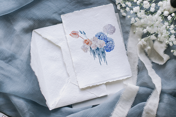 Pastel - watercolor collection in Illustrations - product preview 7