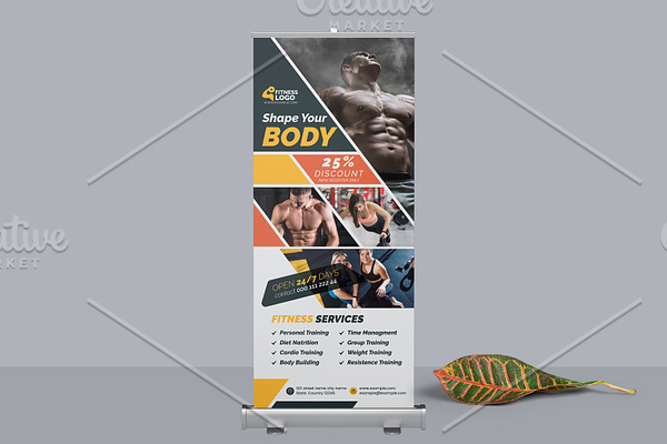 Fitness Roll-up Banner