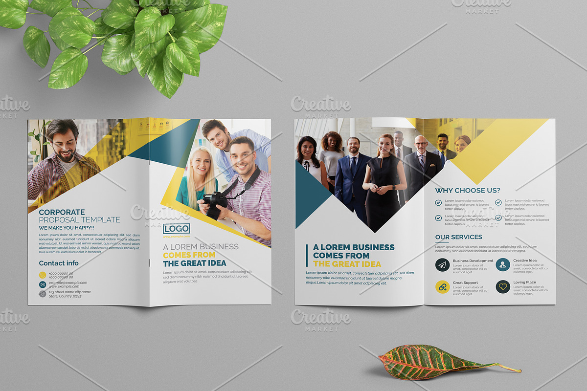 Corporate Bifold Brochure in Brochure Templates - product preview 8