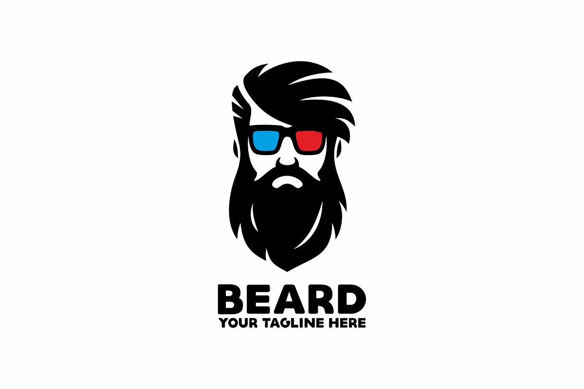 Beard 3D Logo in Logo Templates - product preview 8