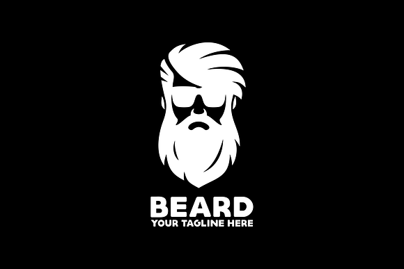 Beard 3D Logo in Logo Templates - product preview 2