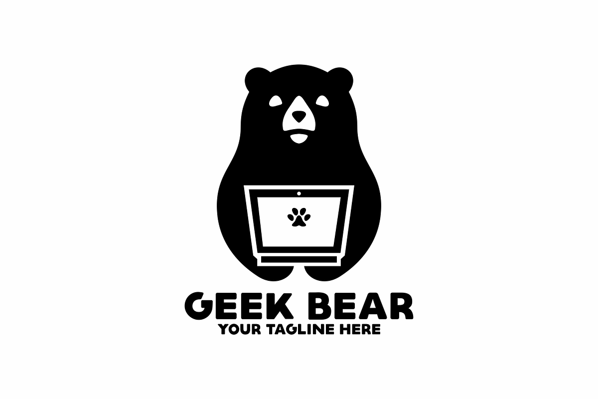 Geek Bear Logo in Logo Templates - product preview 8