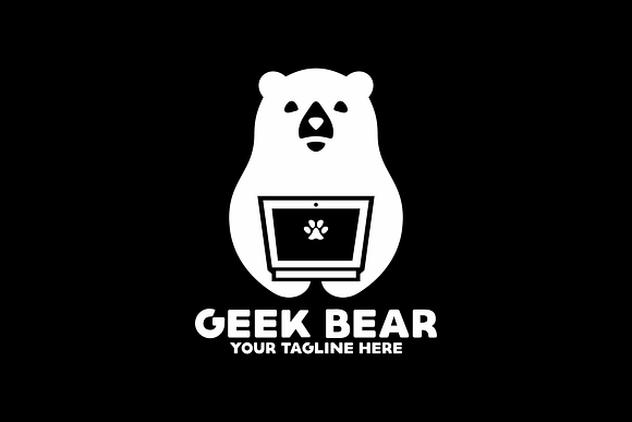 Geek Bear Logo in Logo Templates - product preview 2