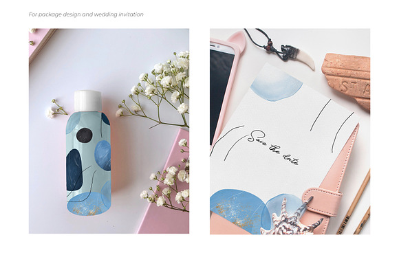 Blue Abstract Graphic Collection in Objects - product preview 6