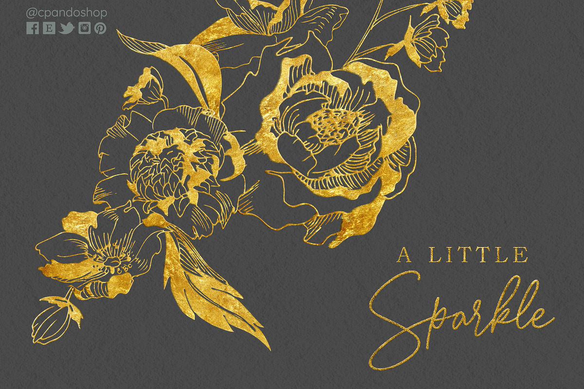 A little Sparkle Metallic Flourish in Illustrations - product preview 8
