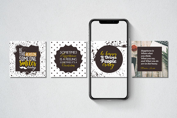 POP Typography Quotes in Instagram Templates - product preview 3