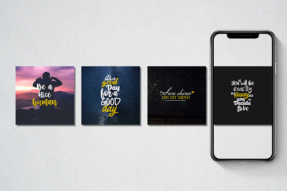 POP Typography Quotes in Instagram Templates - product preview 4