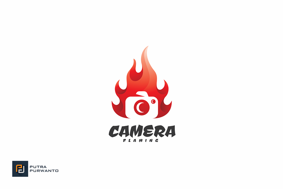 Camera Flaming - Logo Template in Logo Templates - product preview 8