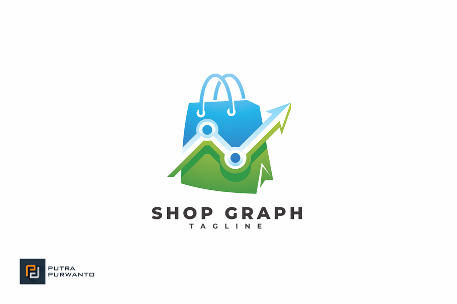 Shop Graph - Logo Template in Logo Templates - product preview 8