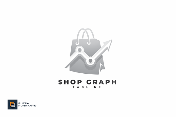 Shop Graph - Logo Template in Logo Templates - product preview 1