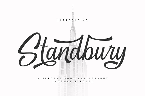 Standbury Script ( Normal, Bold) in Script Fonts - product preview 13