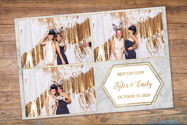 Marble Photo Booth Template