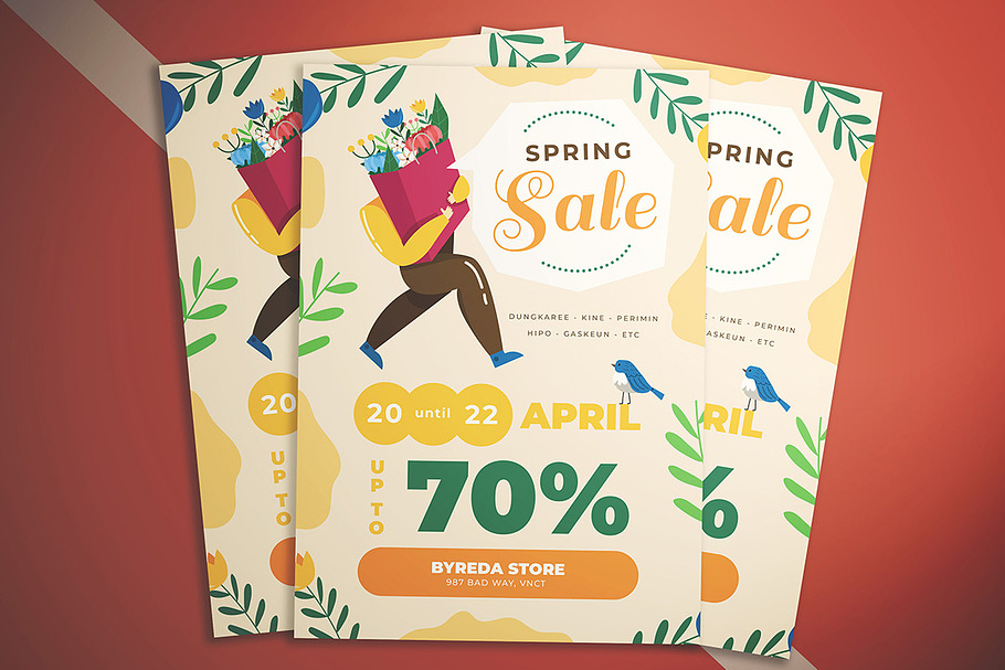 Spring Big Sale Flyer in Flyer Templates - product preview 8