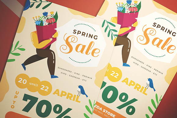 Spring Big Sale Flyer in Flyer Templates - product preview 1