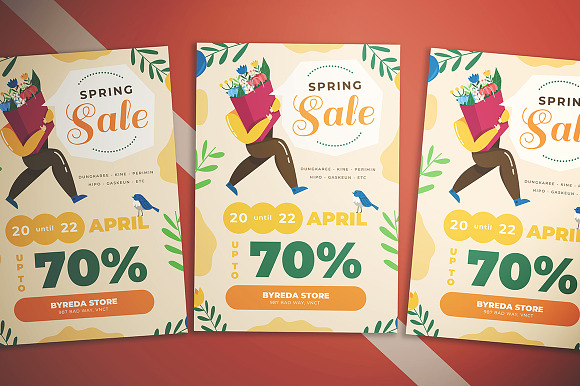 Spring Big Sale Flyer in Flyer Templates - product preview 2