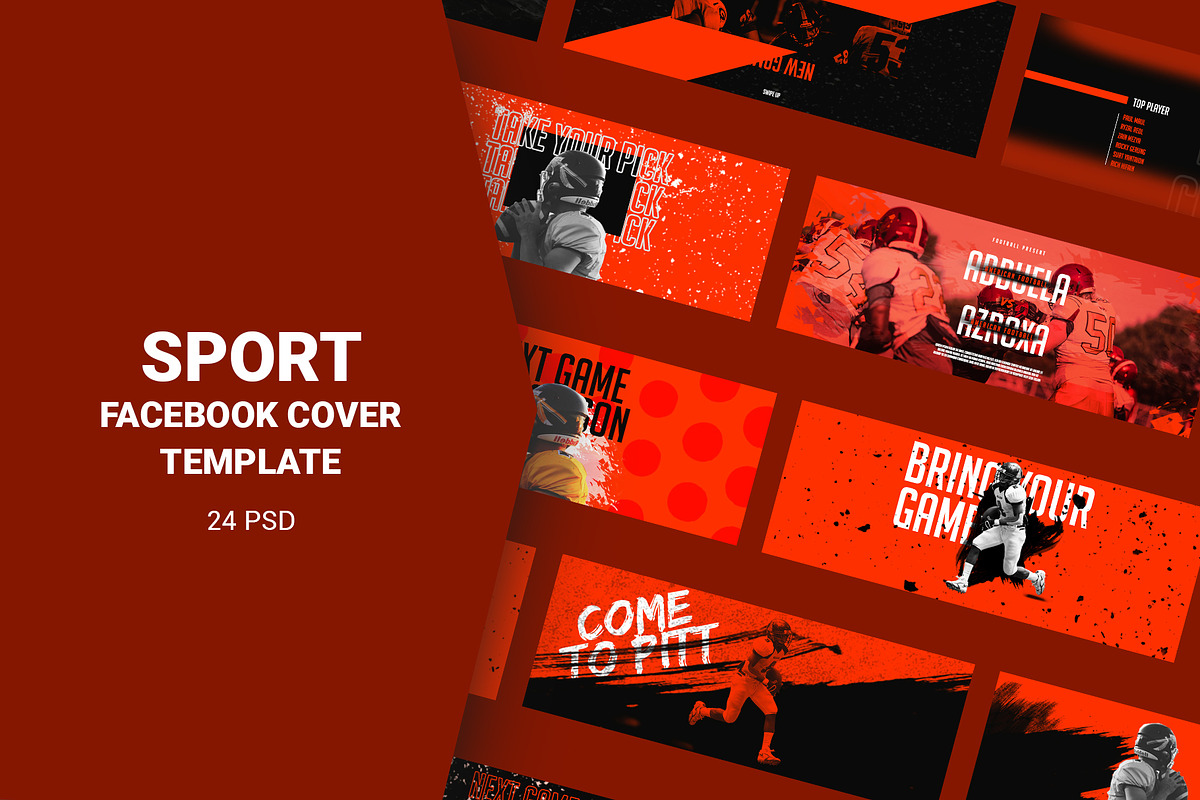 Sport Facebook Cover Templates in Facebook Templates - product preview 8