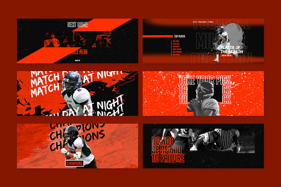Sport Facebook Cover Templates in Facebook Templates - product preview 3