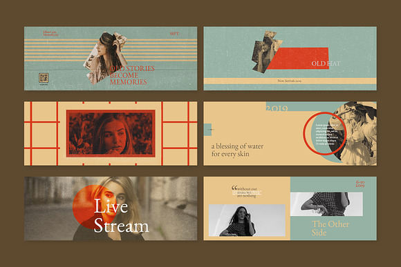 Vintage Facebook Cover Templates in Facebook Templates - product preview 3
