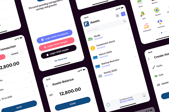 Finany - Cashflow Manager UI KIT in App Templates - product preview 2