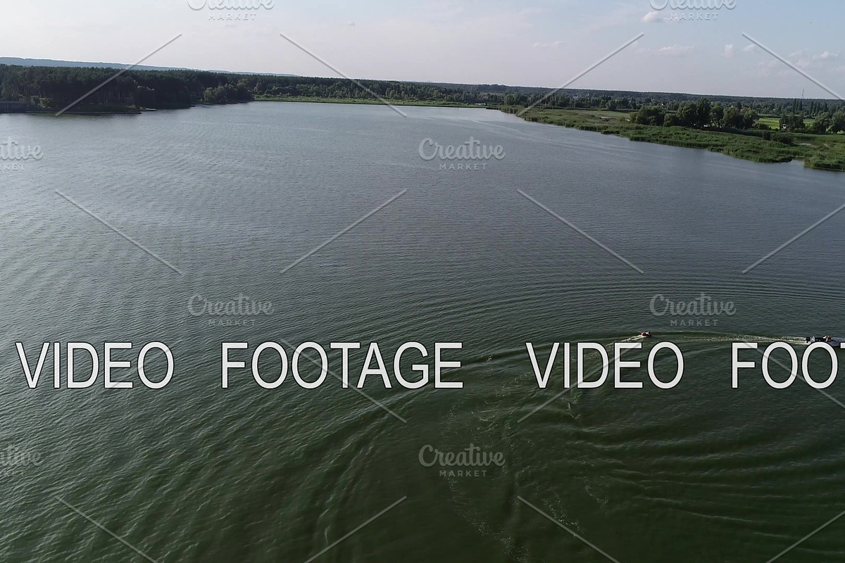 Aerial view ,wakeboarding with in Graphics - product preview 8