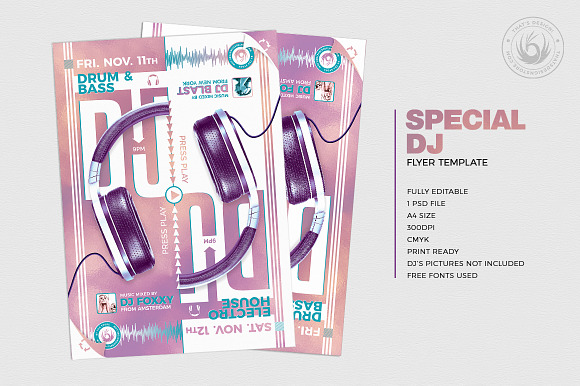 Special Dj Flyer Template V8 in Flyer Templates - product preview 1