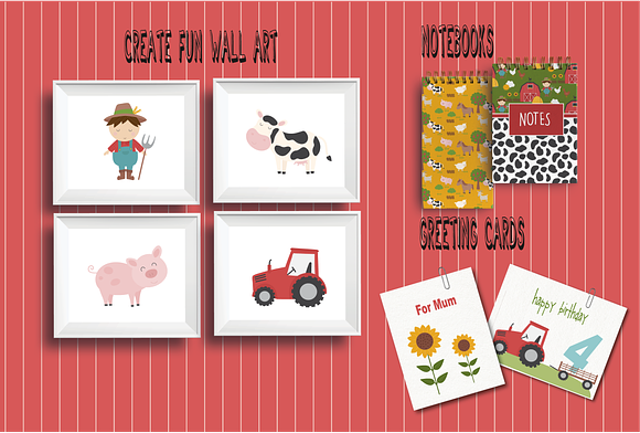 Farm Yard in Illustrations - product preview 3