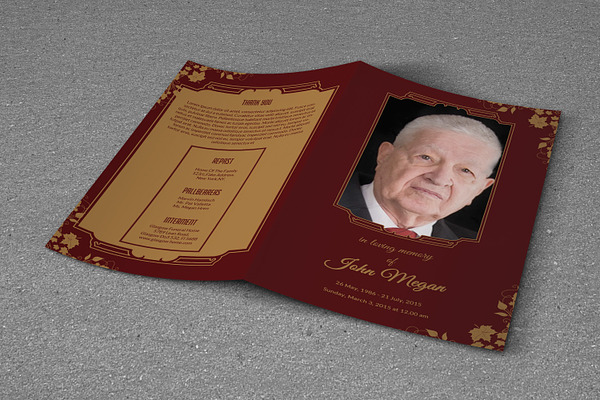 Funeral  Template | 12 Pages | T258