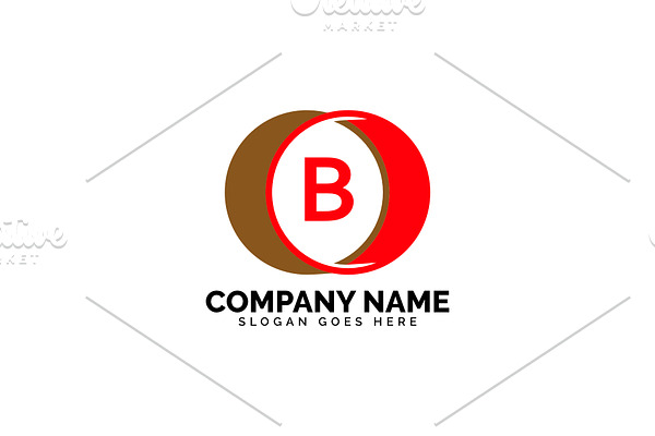 b letter circle logo
