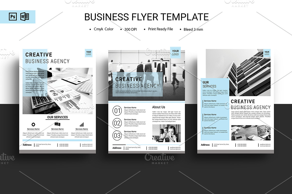 Minimal Business Flyer - V1183 in Flyer Templates - product preview 8