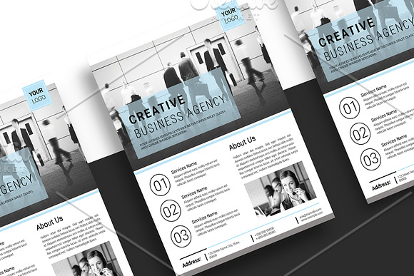 Minimal Business Flyer - V1183 in Flyer Templates - product preview 3