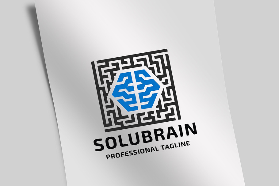 Solution Brain Logo in Logo Templates - product preview 8