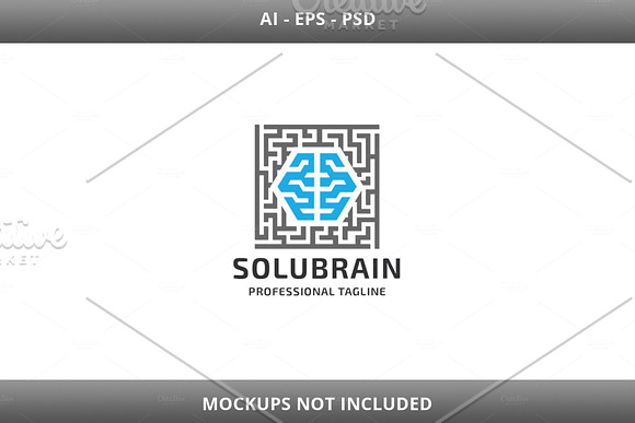 Solution Brain Logo in Logo Templates - product preview 2