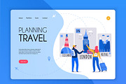 Tourism travel booking concept