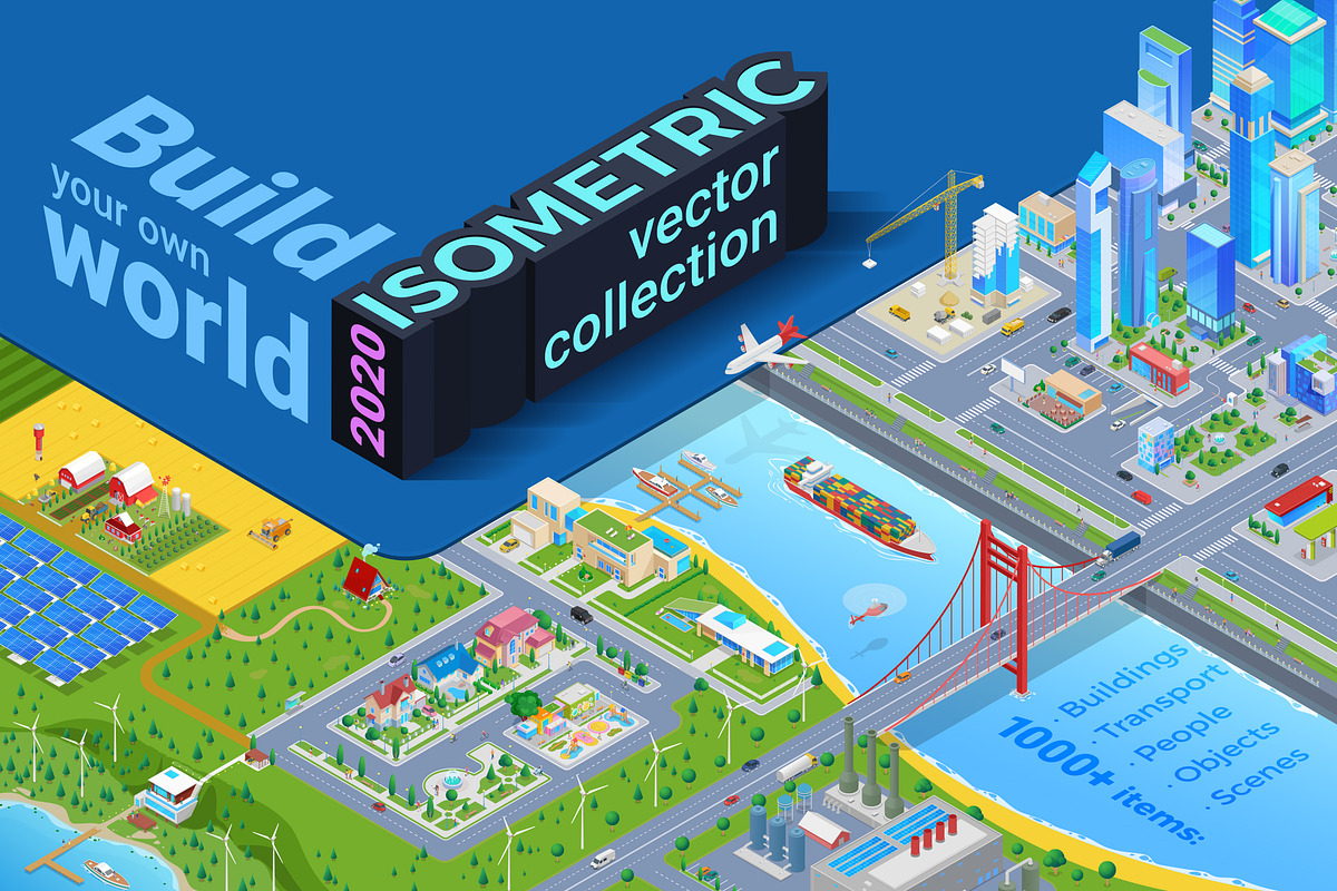 Isometric Vector Collection 2020 in Graphics - product preview 8