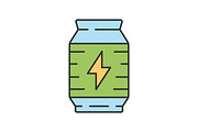 Energy drink color icon