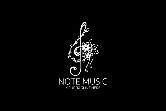Note Music Logo in Logo Templates - product preview 2