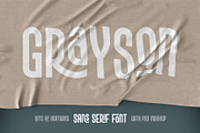 Grayson font & mockup