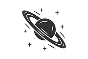 Saturn glyph icon